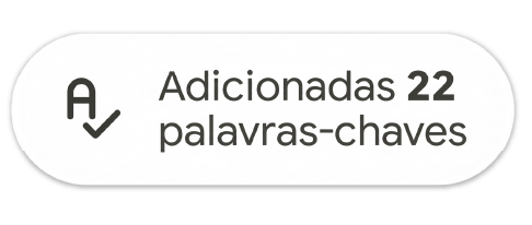 Adicionadas 22 palavras-chave